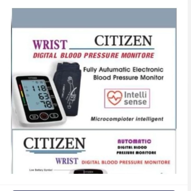 دستگاه فشار خون دیجیتالی، سخنگومارک سی تی زن اصل ژاپن. دارای صفحه نمایشگر اعداد دارای کیف نگهدارنده دستگاه