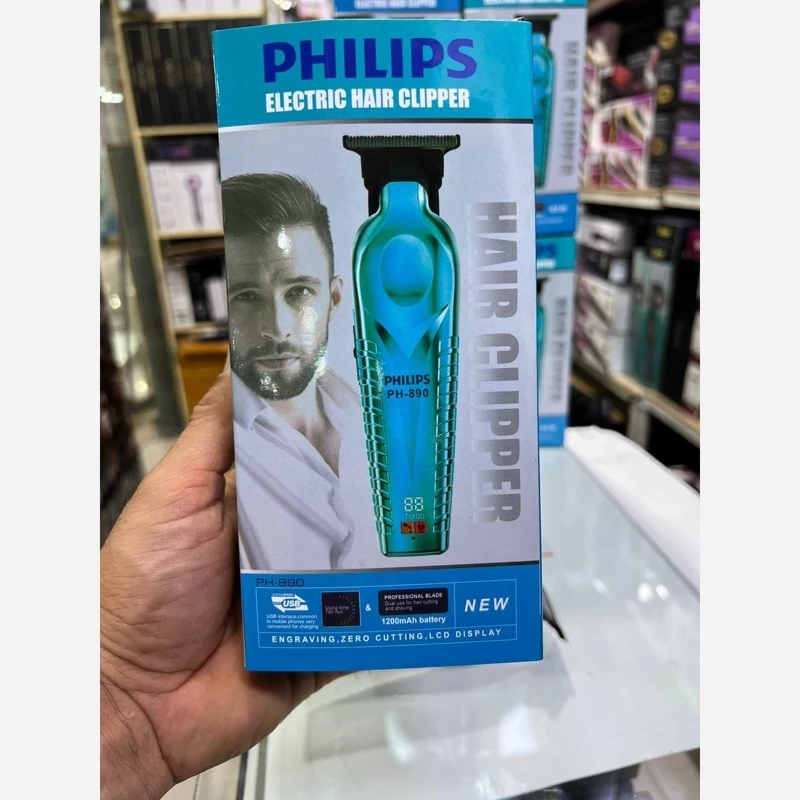 خطزن مارک فیلیپس مدل 890 دورنگ فیروزه ای ومشکی  .